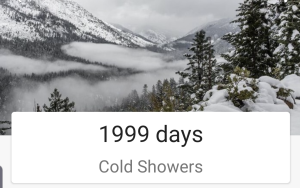 30 days of cold showers